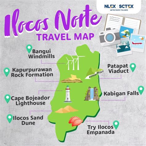 ilocos norte map with tourist spots